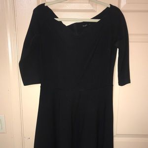 Black off the shoulder dress